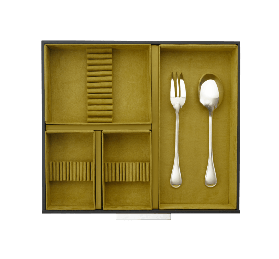 Flatware set for 12 people (110 pieces) with chest